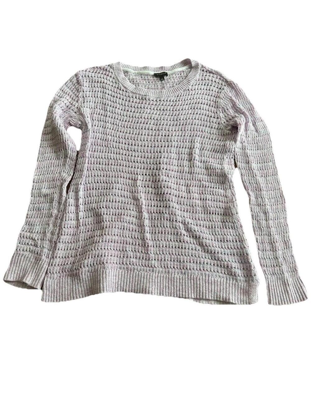 Talbots Sweater Women's Small Lilac Purple Open Knit  Oversized